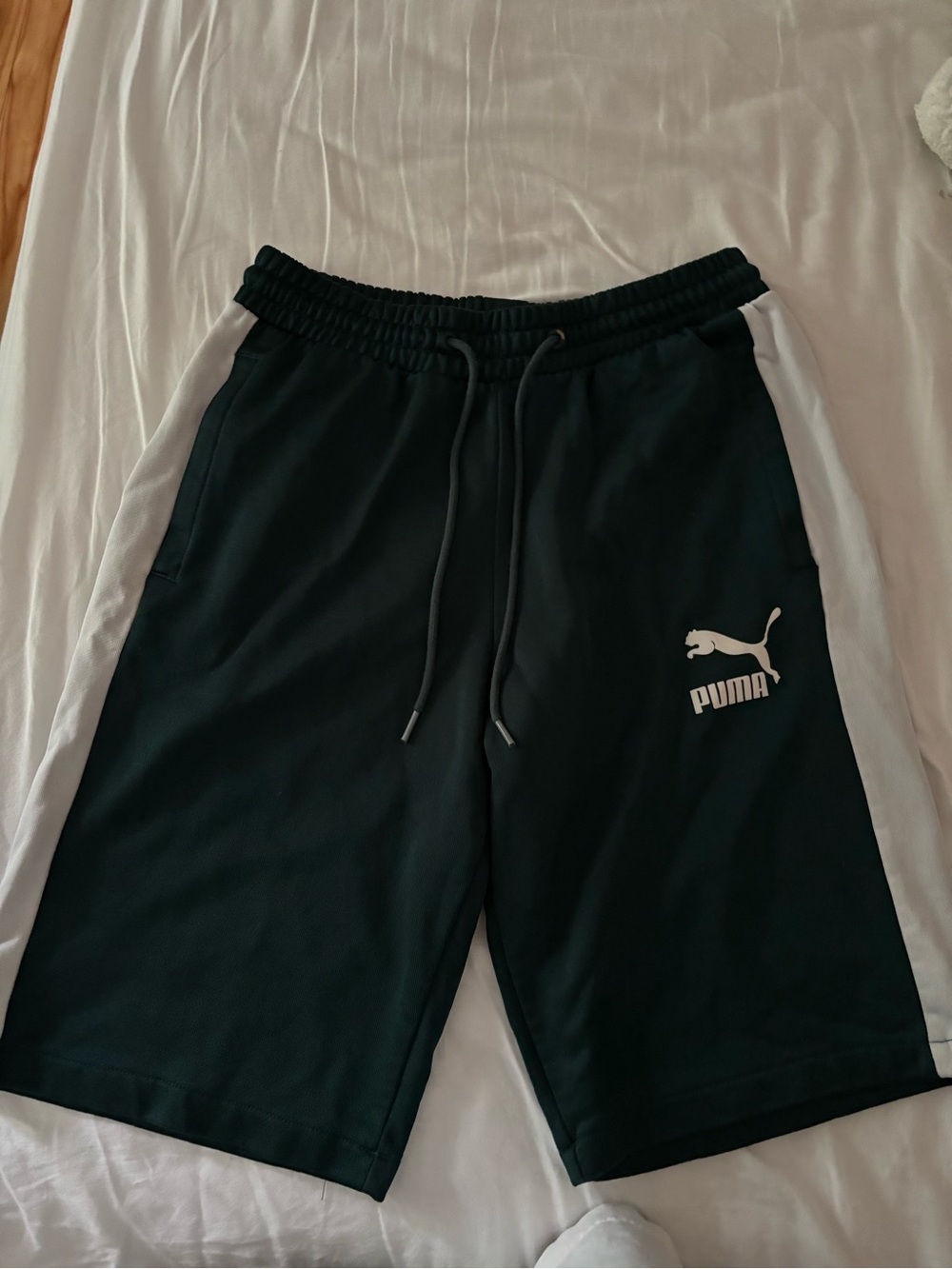 Puma green and White Athletic Shorts - Picture 3 of 7